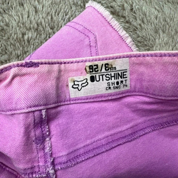 Fox Women's Outshine Cutoff Shorts Stretch Neon Lilac MSRP $49.50 Ne - Picture 6 of 16